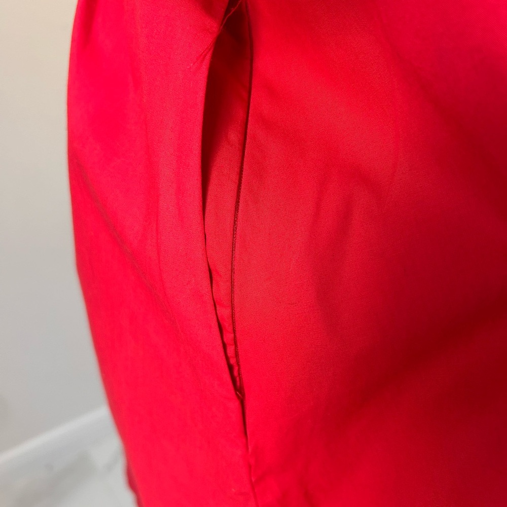 Maeve by Anthropologie Red Mini Dress with Puff Sleeves, Size M, EUC - Picture 7 of 10